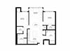 2 Bedroom Floor Plan